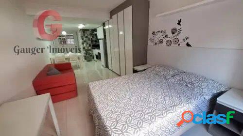 APARTAMENTO STUDIO ACONCHEGANTE COM 40M² 1 DT 1 VAGA -