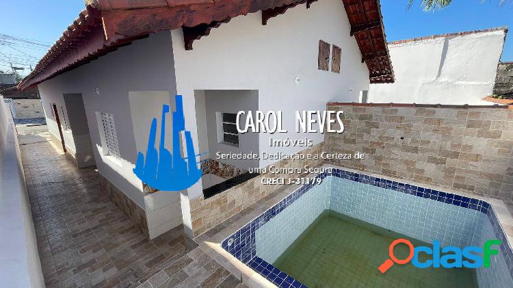 CASA NOVA 2 DORMITÓRIOS SUÍTE PISCINA FINANCIAMENTO