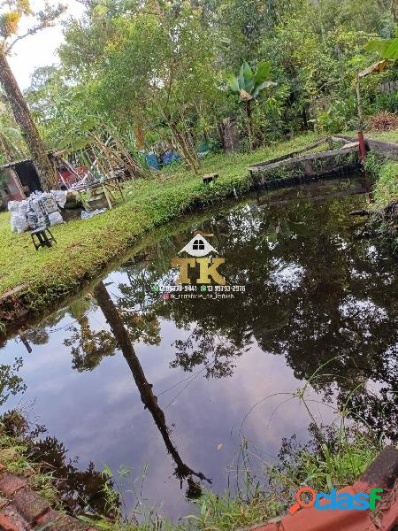 Chácara com lago em Mongaguá litoral sul SP apenas