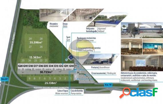 Galpão com 30.723m², modular, em condomínio industrial em