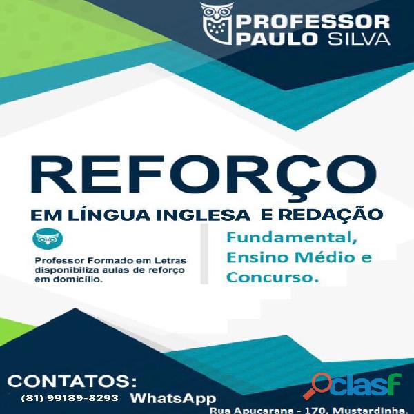 Reforço de Redação em Recife fone 991898293