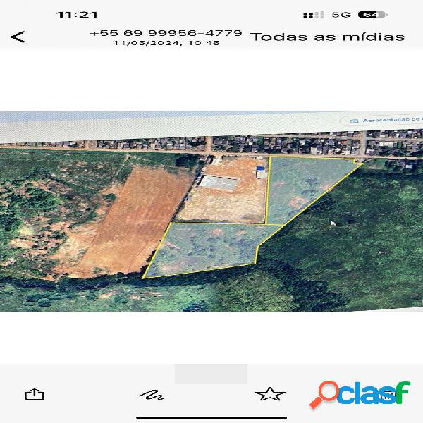 Terreno 56.000m2 c/ aptidão Incorporação ou Industrias