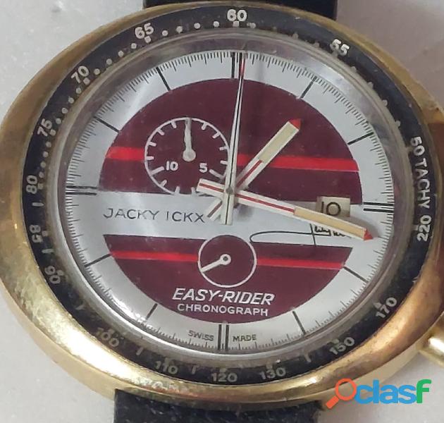 Relógio marca Jacky ickx cronógrafo mostrador colorido