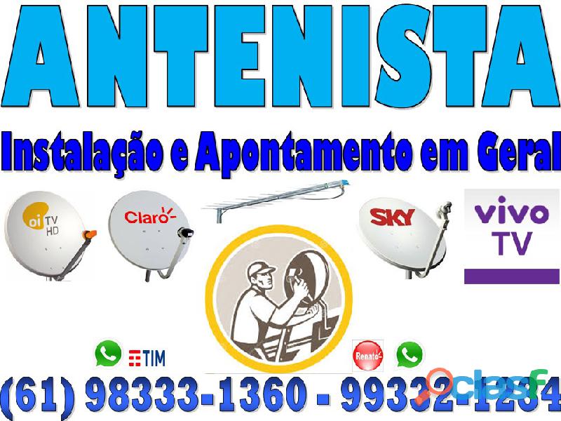 Antenista Arniqueira Sky Parabólica 5G Claro Tv Oi Tv –