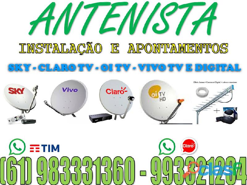 Antenista Santa Maria Sky Parabólica 5G Claro Tv Oi Tv –