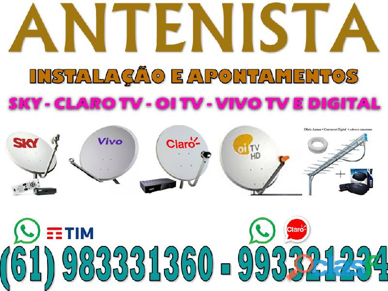 Antenista Taguatinga Sky Parabólica 5G Claro Tv Oi Tv –