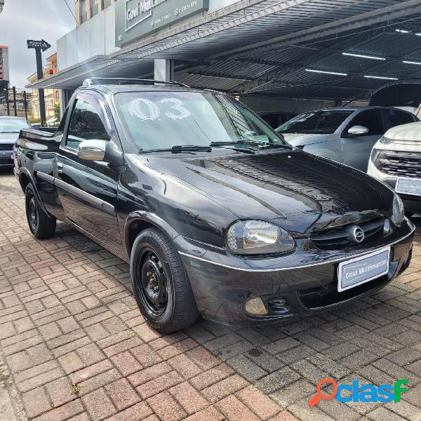 CHEVROLET CORSA PICK-UP STD RODEIO 1.6 MPFI PRETO 2003 1.6