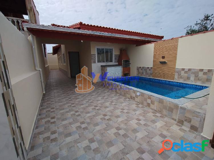 Casa 2 dorm. (1 suíte) com piscina R$ 350.000,00 em