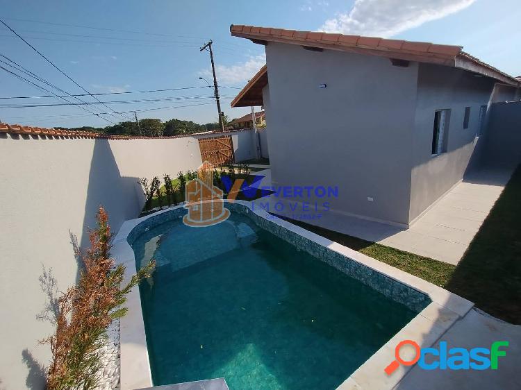 Casa 2 dormitórios com piscina R$319.000,00 em Itanhaém na