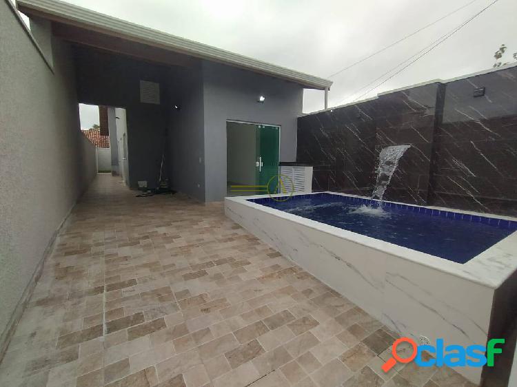 Casa nova com 2 dorms, Piscina com cascata à venda em