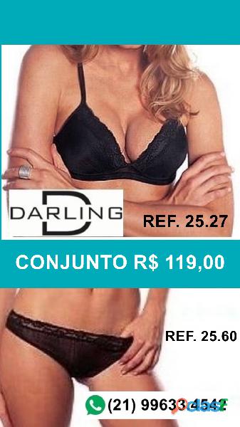 Conjunto: 27.27 Sutiã decote em "V" com bojo sem arco +