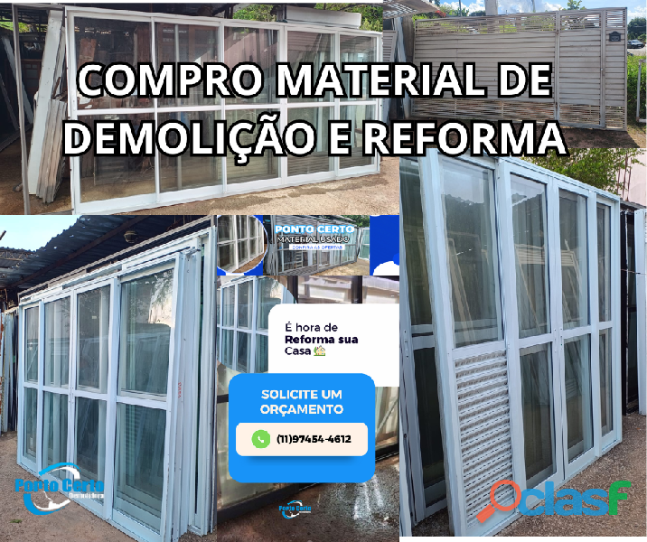 Demolidora Ponto Certo Compro material usado