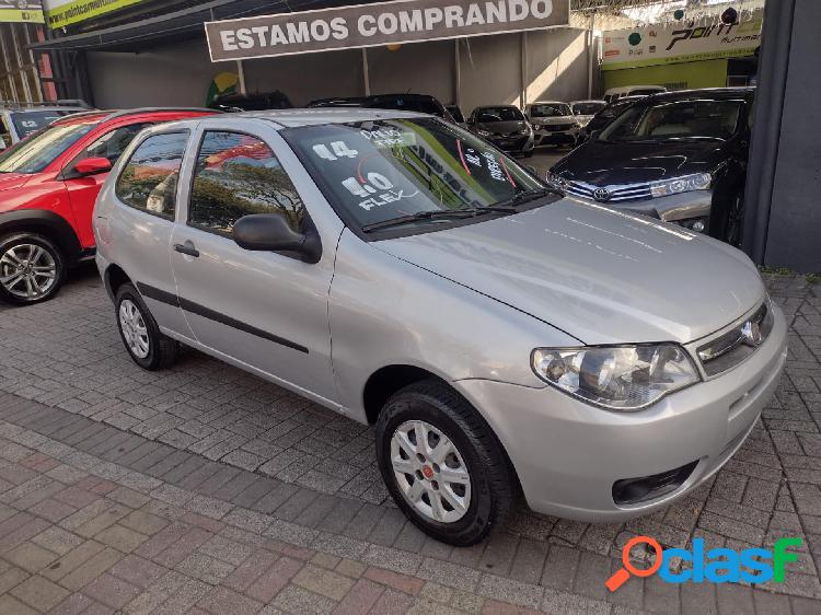 FIAT PALIO 1.0 ECONOMY FIRE FLEX 8V 2P PRATA 2014 1.0 FLEX