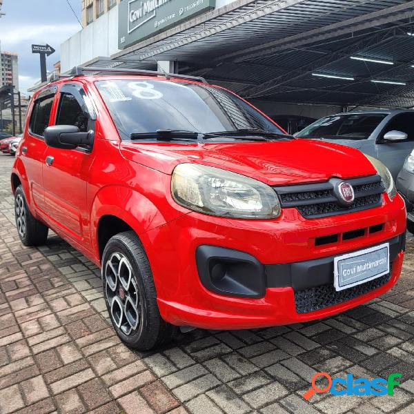 FIAT UNO DRIVE 1.0 FLEX 6V 5P VERMELHO 2018 1.0 FLEX