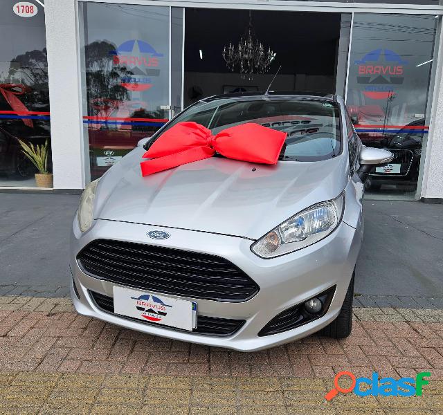 FORD NEW FIESTA TITANIUM 1.6 FLEX AUTOMATICO PRATA 2014 1.6