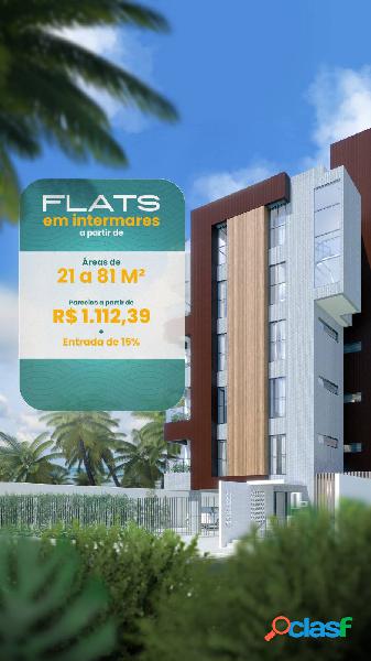 Flats e Apartametos Duplex em Intermares perto do mar!