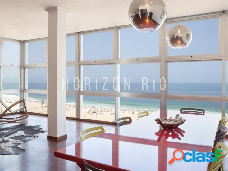 Lindo apartamento de 3 quartos frente mar Avenida Atlantica