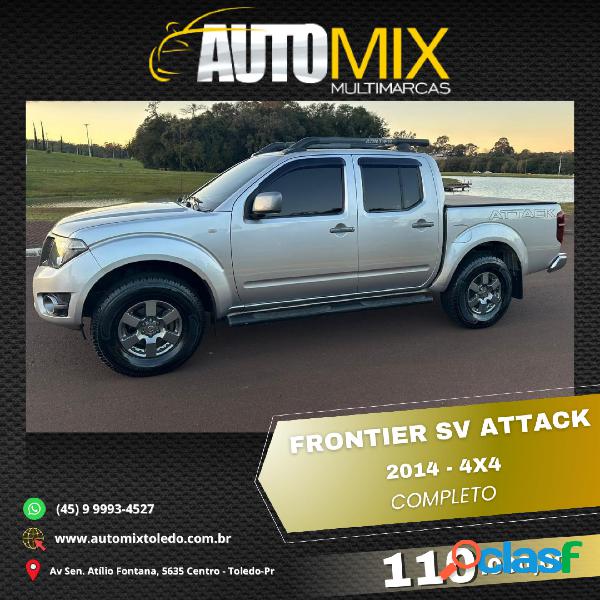 NISSAN FRONTIER SV ATTACK CD 4X2 2.5 TB DIESEL PRATA 2014