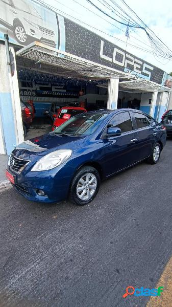 NISSAN VERSA SL 1.6 16V FLEX FUEL 4P MEC. AZUL 2012 1.6 FLEX