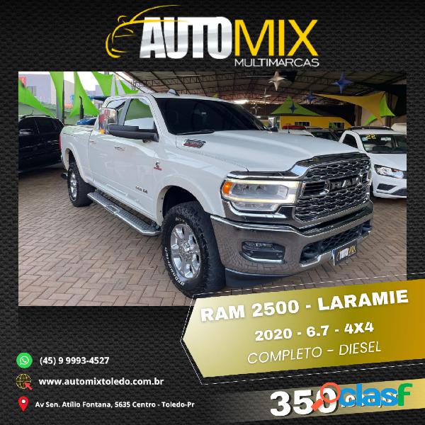 RAM 2500 LARAMIE 6.7 TDI CD 4X4 DIESEL BRANCO 2020 6.7