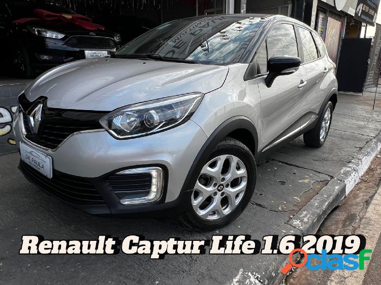 RENAULT CAPTUR LIFE 1.6 16V FLEX 5P AUT. PRATA 2019 1.6 FLEX