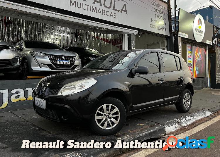 RENAULT SANDERO AUTHENTIQUE HI-FLEX 1.0 16V 5P PRETO 2010