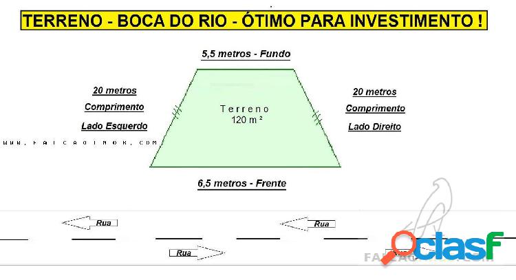 Terreno para Venda em Salvador / BA no bairro Boca do Rio