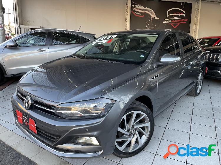 VOLKSWAGEN VIRTUS HIGHLINE 200 TSI 1.0 FLEX 12V AUT CINZA