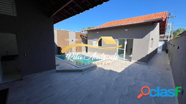 CASA LOTE INTEIRO 2 DORMS COM PISCINA 600M DA PRAIA