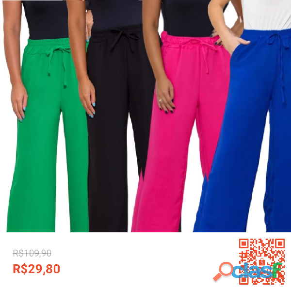 Calça pantalona feminina