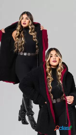 Casaco Teddy Plus Size Dupla Face Olinda Moda