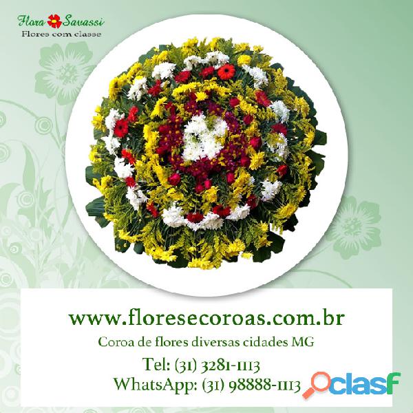 Coroa de Flores para velório Saudade BH floricultura BH