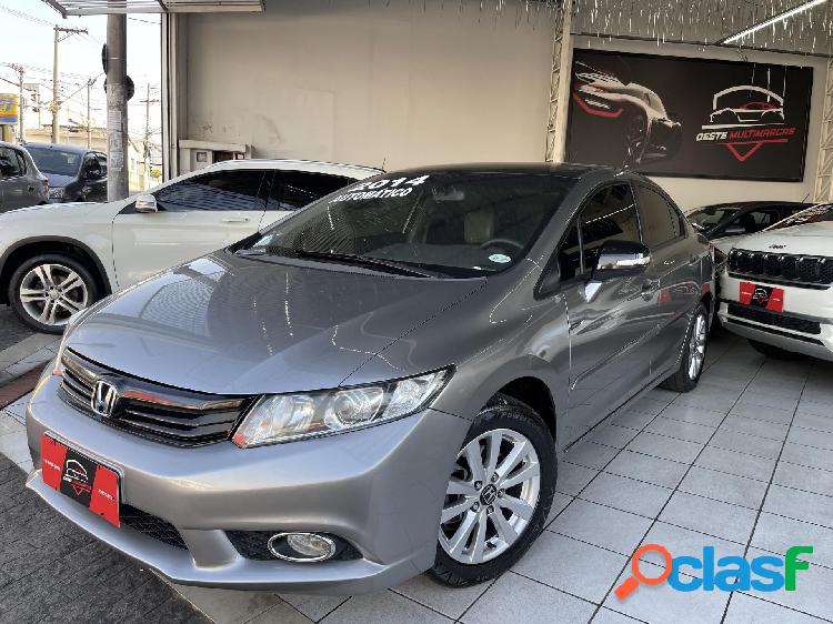 HONDA CIVIC SEDAN LXR 2.0 FLEXONE 16V AUT. 4P CINZA 2014 2.0