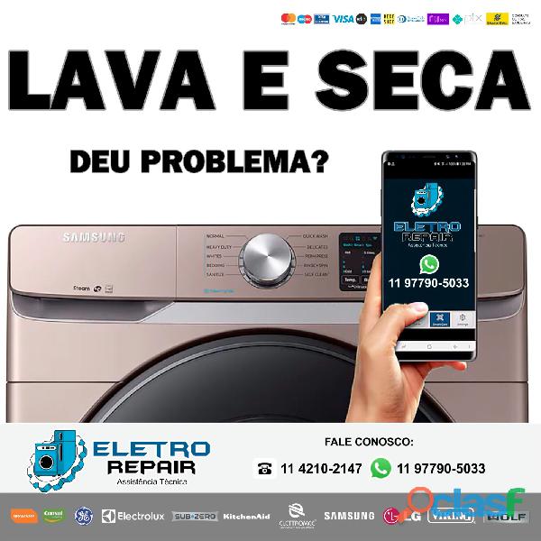 Lava e seca reparos da marca Electrolux