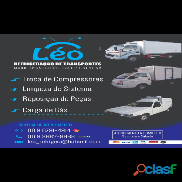 Manutenção refrigeração de Baú