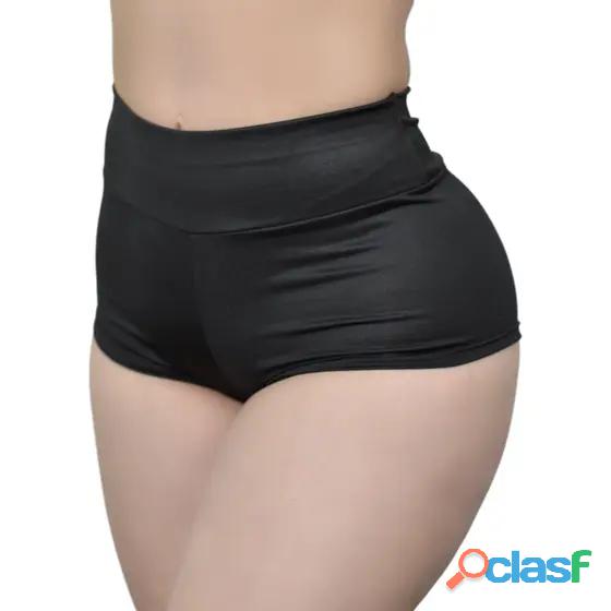 Shorts Feminino Cirrê Cavado material sintético