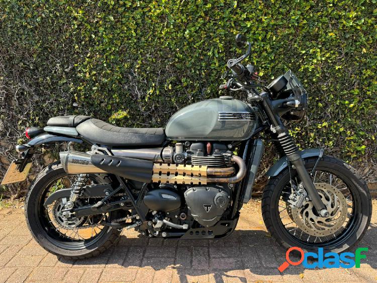 TRIUMPH BONNEVILLE T120 BLACK CINZA 2017 1200 GASOLINA