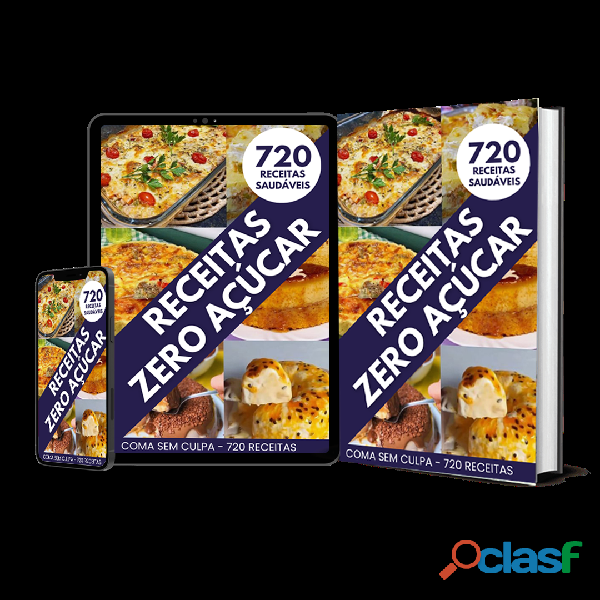 720 RECEITAS SAUDÁVEIS ZERO AÇUCAR!