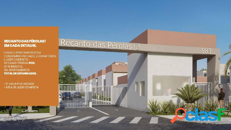 APARTAMENTO E CASAS - RECANTO DAS PÉROLAS - HORTOLÂNDIA