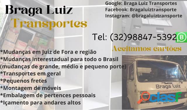 Braga Luiz Transporttes: mudanças e fretes em geral