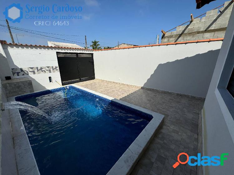 CASA COM PISCINA - 2 QUARTOS - SION - LADO SERRA -