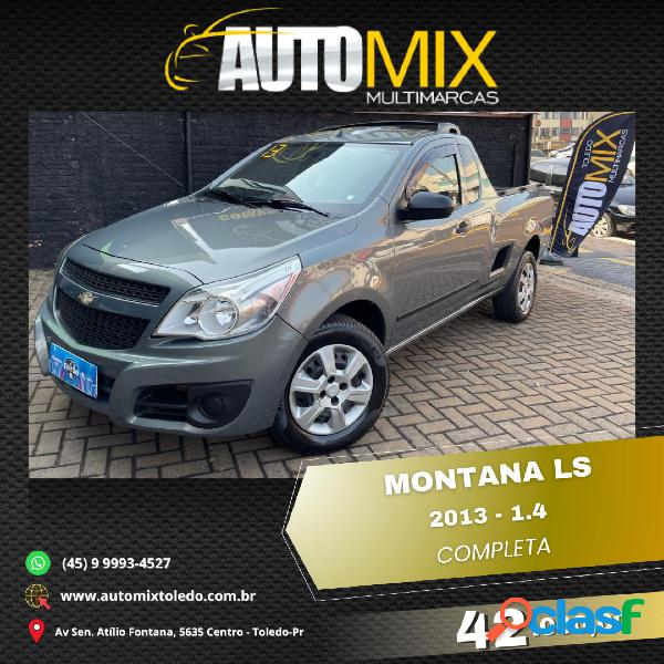 CHEVROLET MONTANA LS 1.4 ECONOFLEX 8V 2P CINZA 2013 1.4