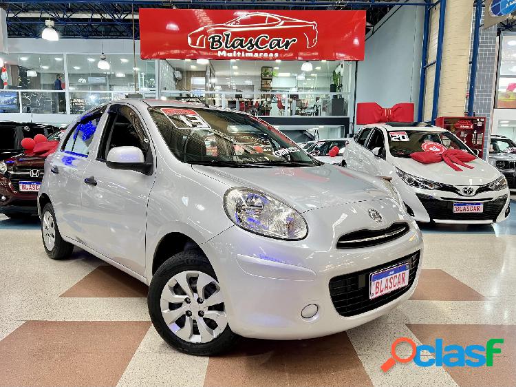 NISSAN MARCH S 1.6 16V FLEX FUEL 5P PRATA 2013 1.6 FLEX