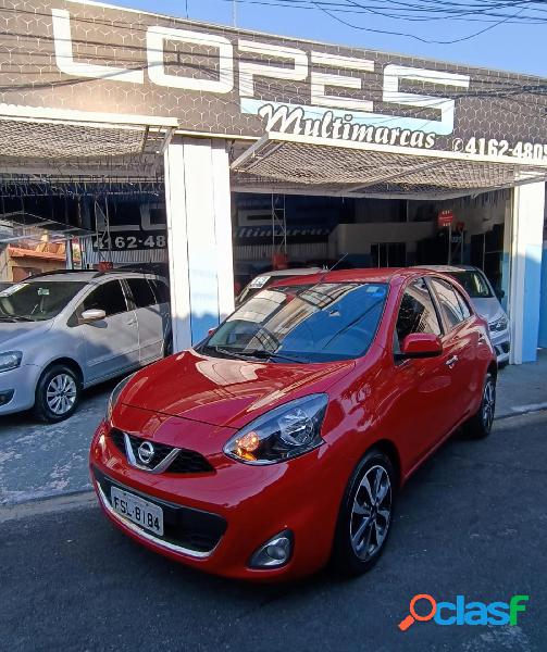 NISSAN MARCH SL 1.6 16V FLEX FUEL 5P VERMELHO 2016 1.6 FLEX