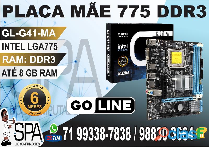 Placa Mãe Goline G41 Gl g41 ma Socket Lga 775 Vga Ddr3 em