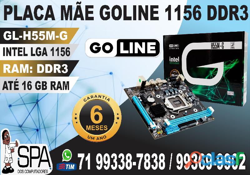 Placa Mãe Goline Gl H55m G Socket 1156 Vga Ddr3 em Salvador