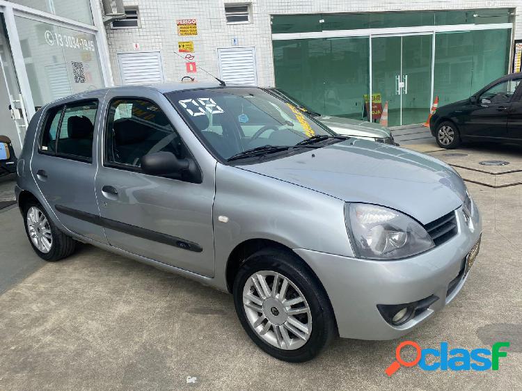 RENAULT CLIO EXPRESSION HI-FLEX 1.0 16V 5P PRATA 2008 1.0