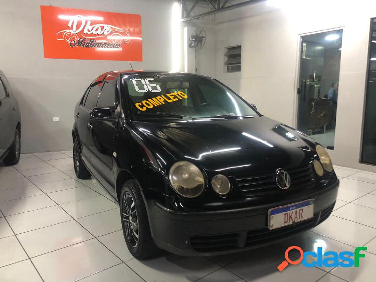 VOLKSWAGEN VW POLO SEDAN 1.6 PRETO 2006 1.6 FLEX