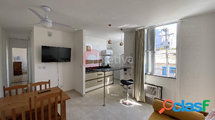 Apartamento linear, 2 quartos, mobiliado, Braga - Cabo Frio