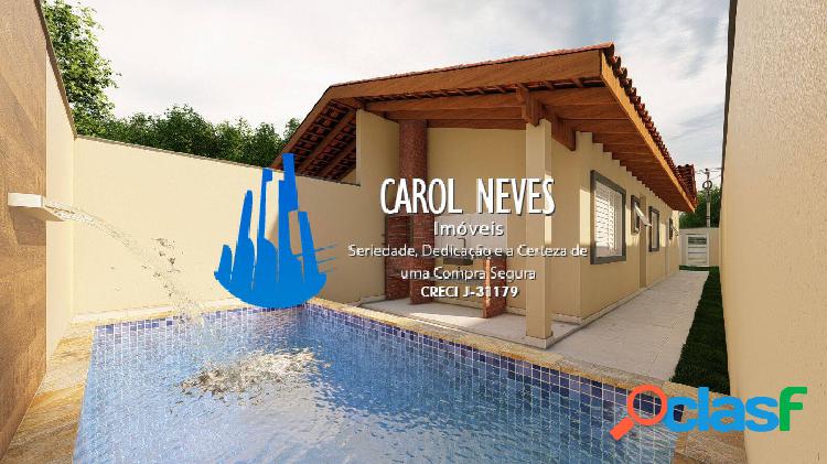 CASA NOVA 2 DORMITORIOS (1SUITE) PISCINA FINANCIAMENTO NOVA